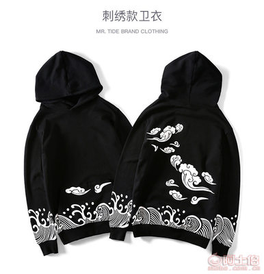 國(guó)潮新勢(shì)力 祥云印花嘻哈衛(wèi)衣，定義秋日街頭風(fēng)尚